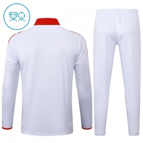 FC Bayern Mnichov Dětské Tréninkový Mikina Čtvrt Zip 2024-25 Bílá